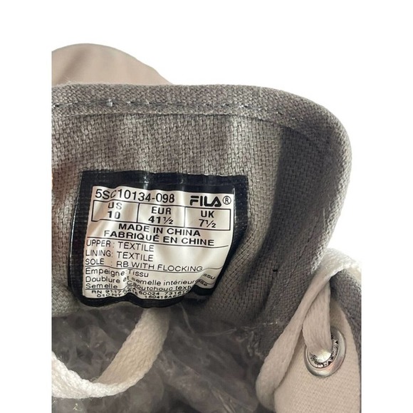 Fila Womens Shoes Classic Comfort Canvas 5SC10134-018 Size 10 Tan / White - Picture 7 of 7